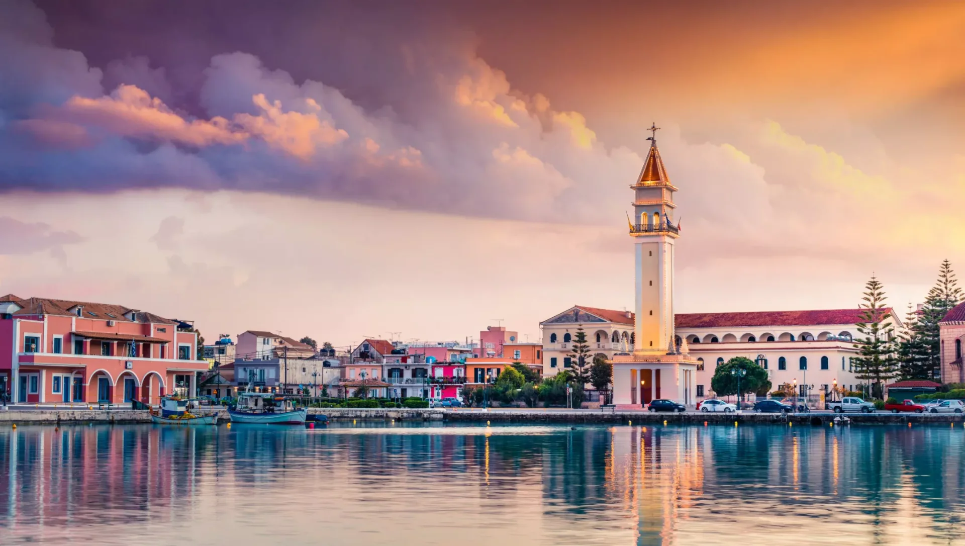 Zakynthos Stadt, Hafen und ionische Küste in Griechenland