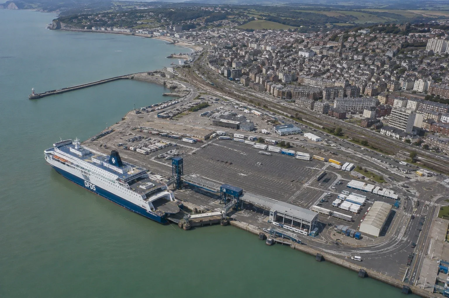 Dieppe Passagierfährterminal Transmanche in der Normandie