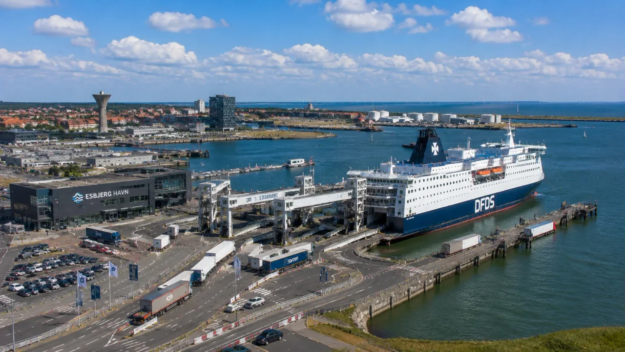 Esbjerg Passagierfährterminal für die kurze Überfahrt nach Fanø