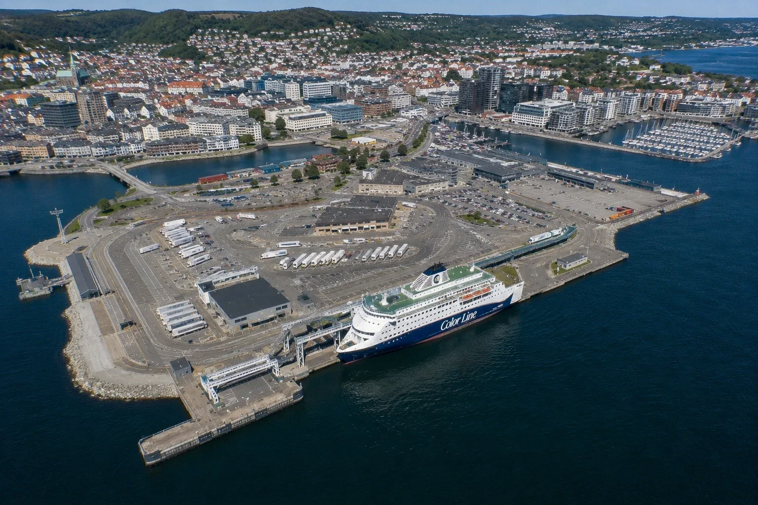 Passagierfährterminals in Kristiansand in Südnorwegen