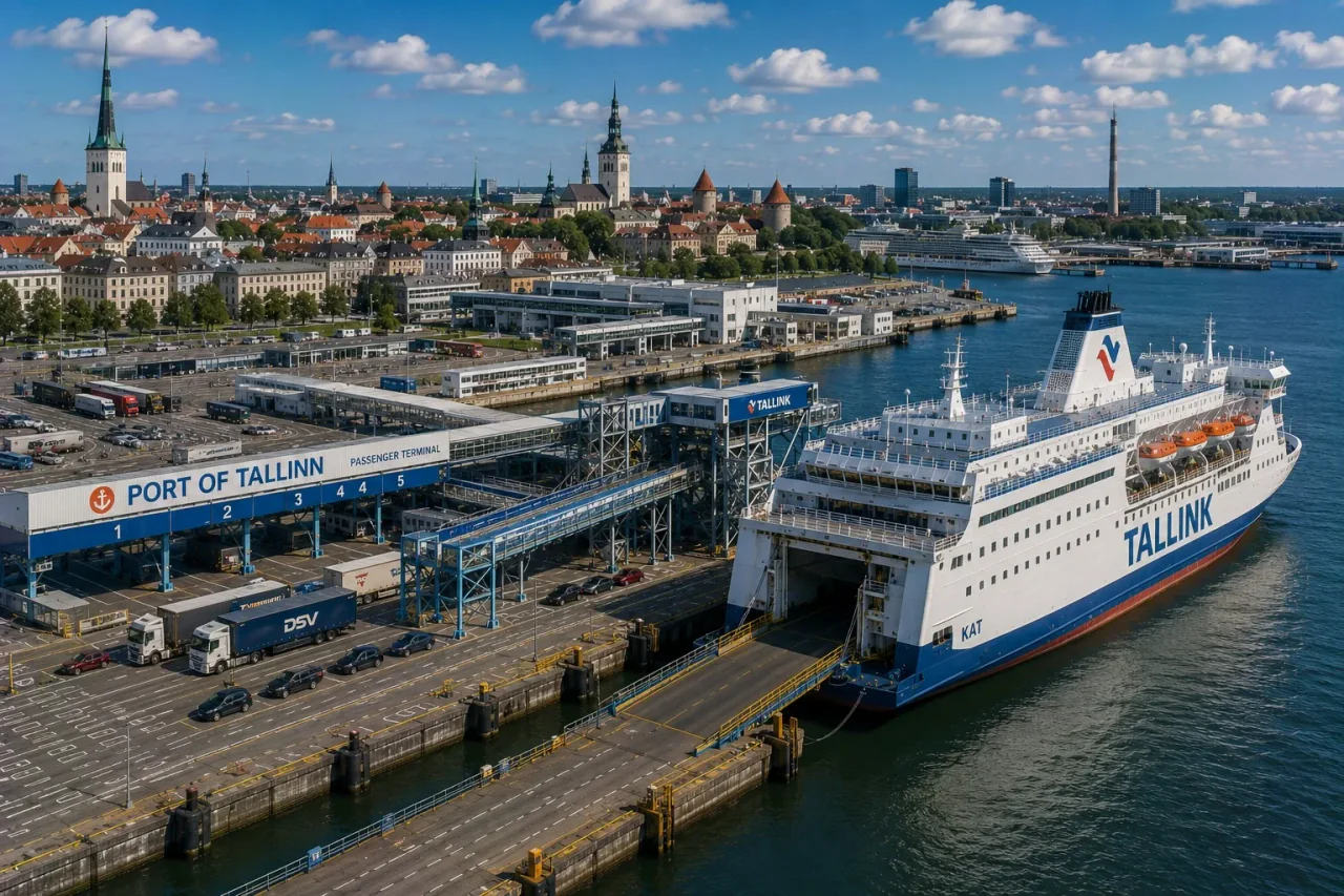 Tallinn Fährhafen und Fährterminalbereich